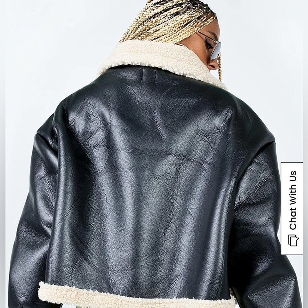 Princess Polly Kimmons Faux Leather Jacket Size 0 Fits up to a medium - Picture 4 of 7